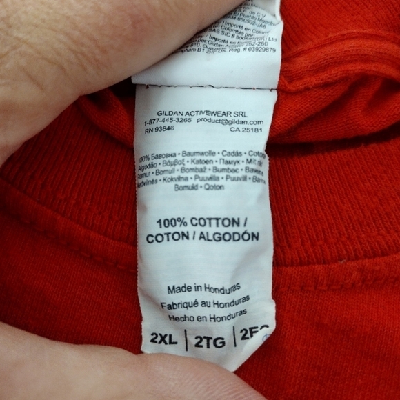 Mercury Gildan long sleeve red t-shirt with large front graphic - Picture 9 of 9